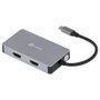 Hub USB Tipo-C 5 Em 1 2HDMI/VGA/USB 3.0/60W HC-5VGA - Vinik