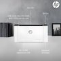 Impressora HP LaserJet 107w, Laser, Mono, 110V, Wi-fi, Branco