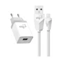 KIT CARREGADOR + CABO USB TIPO C 2.4A 1M KTC10WC BRANCO