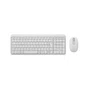 Kit Teclado e Mouse Sem Fio Logitech MK250 Branco