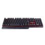 Kit Teclado e Mouse Sem Fio Wireless Receptor USB ABNT2 Vermelho e Preto KE-KM553V1 - Kross Elegance
