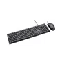 Kit Teclado e Mouse USB com Fio Fortrek Office C13 Preto