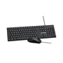 Kit Teclado e Mouse USB com Fio Fortrek Office C13 Preto