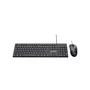 Kit Teclado e Mouse USB com Fio Fortrek Office C13 Preto