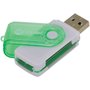 Leitor de Cartão USB 2.0 4 Em 1 UL100 Branco / Verde - Vinik