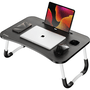 Mesa Dobrável de Colo LapDesk para Notebook – Compacta, Leve e Portátil – Preta