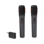 Microfone Sem Fio JBL PartyBox PBWIRELESSMICBLK Kit com 2 Unidades