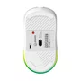 Mouse Gamer Sem Fio 10000DPI PCYes Basaran Stealth White Ghost RGB PMGBRSTWG