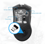 MOUSE GAMER SEM FIO 16000DPI STORM PRO PRETO RGB (M808KS)