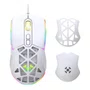 Mouse Gamer USB Fortrek Striker Colmeia RGB 12800 DPI Branco