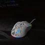 Mouse Gamer USB Fortrek Striker Colmeia RGB 12800 DPI Branco