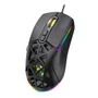 Mouse Gamer USB Fortrek Striker Colmeia RGB 12800 DPI Preto