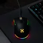 Mouse Gamer USB Fortrek Striker Colmeia RGB 12800 DPI Preto