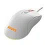 Mouse Gamer USB Malus White Ghost RGB PMGMWG – 12400 DPI, 6 Botões.