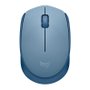 MOUSE USB SEM FIO M170 1000DPI AZUL CLARO 910-006863
