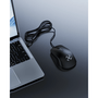 Mouse Óptico USB Fortrek M13 Office, 1200 DPI, Design Ergonômico, Plug & Play – Preto