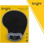 Mouse Pad C/Apoio Em Gel 0307BR Preto - BRIGHT