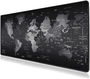 Mouse Pad Gamer Draxen DN44, 300x600x2mm, Estampa Mapa Múndi, Base Antiderrapante – Preto