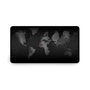 Mouse Pad Gamer Draxen DN44, 300x600x2mm, Estampa Mapa Múndi, Base Antiderrapante – Preto