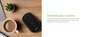 Mouse Sem Fio AMR100, 1800 DPI, Design Ergonômico, Conexão Estável – Preto