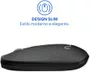 Mouse Sem Fio Bluetooth USB 1600DPI Slim Clique Silencioso MO331 Preto