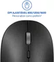 Mouse Sem Fio Bluetooth USB 1600DPI Slim Clique Silencioso MO331 Preto