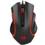 Mouse USB Gamer 3200DPI 6 Botões Nothosaur  M606 Com LED, Preto - Redragon