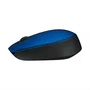 Mouse USB Óptico Sem Fio Logitech M170 Preto/Azul