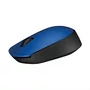 Mouse USB Óptico Sem Fio Logitech M170 Preto/Azul