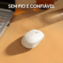 Mouse Sem Fio Logitech M170, 2.4GHz, 1000 DPI, com Pilha - Branco