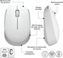 Mouse Sem Fio Logitech M170, 2.4GHz, 1000 DPI, com Pilha - Branco