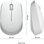 Mouse Sem Fio Logitech M170, 2.4GHz, 1000 DPI, com Pilha - Branco