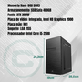 PC WORK INTEL I5-2500, H61, 8GB DDR3, SSD 480GB, ATX 200W