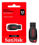 Pen Drive SanDisk 64GB USB 2.0 Cruzer Blade SDCZ50-064G - Preto/Vermelho