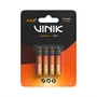 Pilha Alcalina AAA C/4 1.5V Vinik VP3AB4A