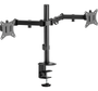 SUPORTE P/MONITOR BRACO ARTICULADO DUPLO 17"-32" FK445S PRETO