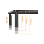 Suporte para Monitor ELG com Gaveta Organizadora SM087 Preto