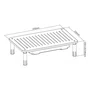 Suporte para Monitor ELG com Gaveta Organizadora SM087 Preto