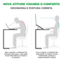 Suporte para Notebook 079-0061, Regulável em 6 Níveis, Dobrável e Leve