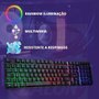 Teclado Gamer Blackfire New Led Rainbow Teclas Multimídia Splash Proof 75857 - Fortrek