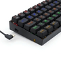 TECLADO GAMER MECANICO 60% LAKSHMI PRETO RAINBOW K606R SWITCH BLUE