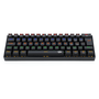 TECLADO GAMER MECANICO 60% LAKSHMI PRETO RAINBOW K606R SWITCH BLUE