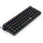TECLADO GAMER MECANICO 60% LAKSHMI PRETO RAINBOW K606R SWITCH BLUE