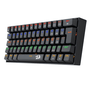 TECLADO GAMER MECANICO 60% LAKSHMI PRETO RAINBOW K606R SWITCH BLUE