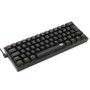 Teclado Gamer Mecânico Fizz Rainbow K617RB Preto Switch Azul - REDRAGON