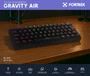 TECLADO GAMER MECANICO WIRELESS GRAVITY 65 AIR PRETO