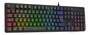 TECLADO GAMER USB MEMBRANA NETHERBANE PRETO RGB K521-RGB