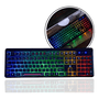 Teclado Gamer USB Preto com Iluminação Rainbow KPTE130