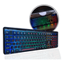 Teclado Gamer USB Preto com Iluminação Rainbow KPTE130