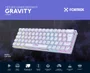 Teclado Mecânico Gamer Gravity 65, Switch Outemu Red, RGB, Branco, Compacto 65%